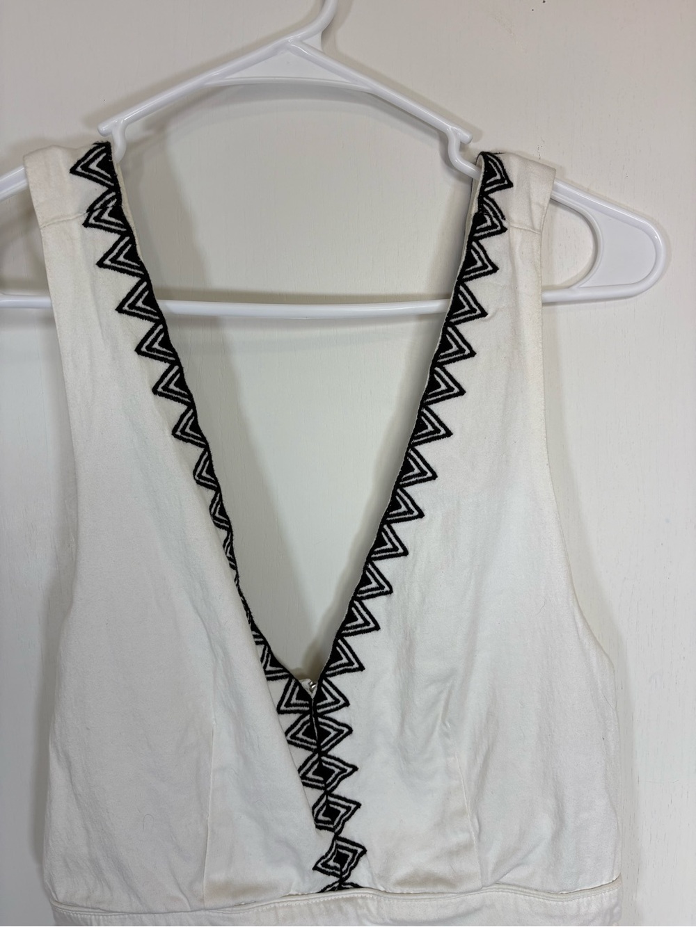 NWT Maje Ika White Black Embroidered Romper Size 40 - Picture 4 of 8